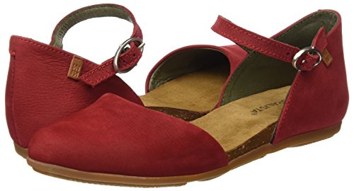 El Naturalista ND54 Pleasant Stella, Sandalia con Pulsera para Mujer, Rojo (Tibet Tibet), 36 EU