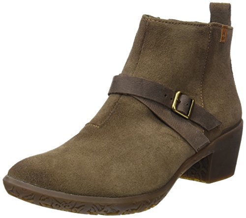 El Naturalista Ng16 Lux Suede-Pleasant Alhambra, Botines Mujer, Verde (Land), 39 EU