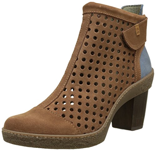 El Naturalista S.A Nf77 Lux Suede Pleasant Lichen Botines, Mujer, Varios colores (Wood / Vaquero), 41 EU (8 UK)