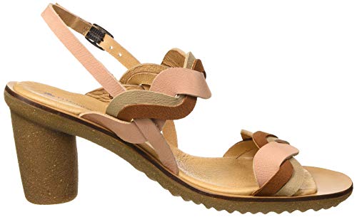 El Naturalista Trivia, Zapatos de tacón con Punta Abierta para Mujer, Rosa (Candy Mixed Candy Mixed), 38 EU