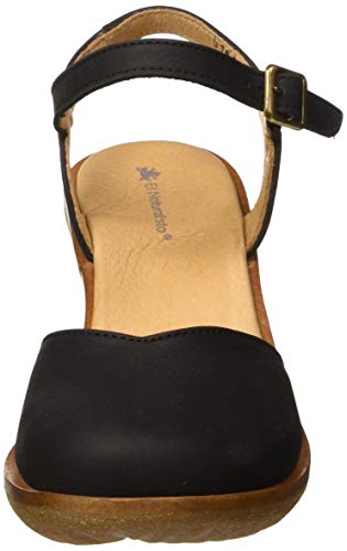 El Naturalista Trivia, Zapatos de tacón con Punta Cerrada para Mujer, Negro (Black Black), 40 EU
