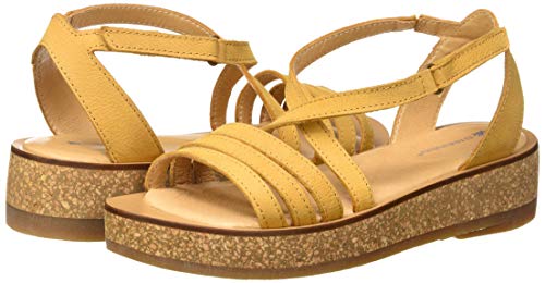 El Naturalista Tülbend N5592, Sandalias con Punta Abierta Mujer, Amarillo (Curry Curry), 39 EU