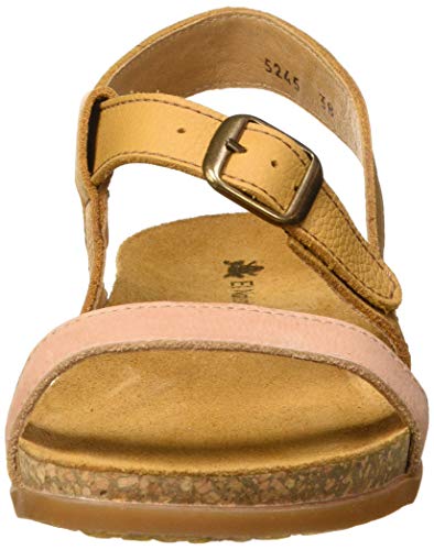 El Naturalista Zumaia, Sandalias con Punta Abierta para Mujer, Amarillo Curry Mixed Curry Mixed, 39 EU