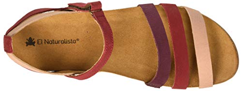 El Naturalista Zumaia, Sandalias con Punta Abierta para Mujer, Rojo (Tibet Mixed Tibet Mixed), 40 EU