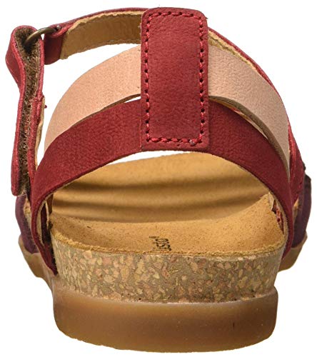 El Naturalista Zumaia, Sandalias con Punta Abierta para Mujer, Rojo (Tibet Mixed Tibet Mixed), 40 EU