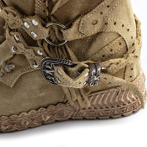 EL VAQUERO Squaw Silverston - Botas indias Squaw Silverstone Beige - Talla Beige Size: 38 EU