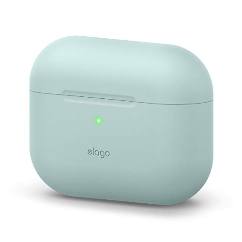 elago Original Funda de Silicona Compatible con AirPods Pro (2019) - 360° Protección de Cuerpo Completo, Premium Silicona [Ajuste Probado] (Verde Menta)