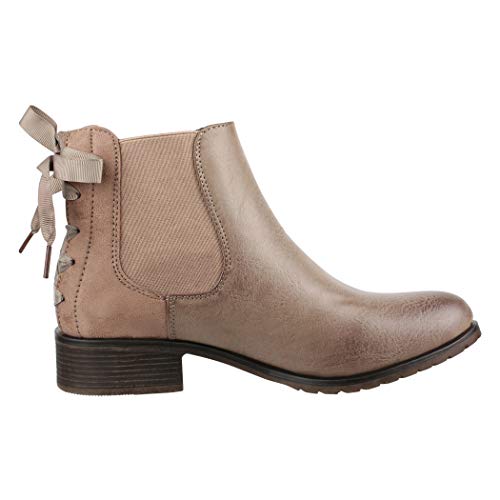 Elara Botines Chelsea Mujer con Bucle Chunkyrayan Caqui 2018 C535-Khaki-40