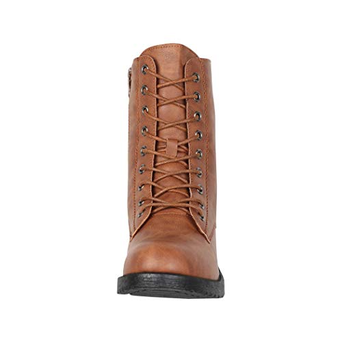 Elara Botines con Cordones Mujer Chunkyrayan Camello 1219B-PA Camel-37