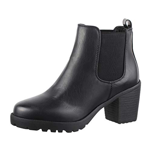 Elara Botines Mujer Chunkyrayan Negro Neue-KA523sl Black-38