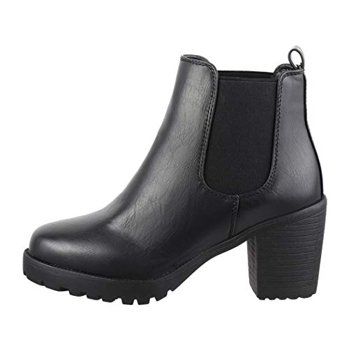 Elara Botines Mujer Chunkyrayan Negro Neue-KA523sl Black-38