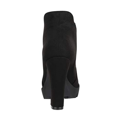 Elara Botines Mujer Chunkyrayan Negro PD03-Schwarz-38