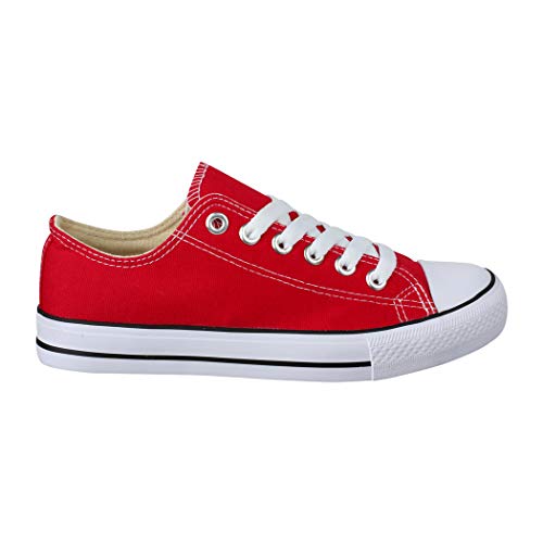 Elara Zapatos Unisex Deportivas Chunkyrayan Rojo Nuevo BenkeyB Red-43