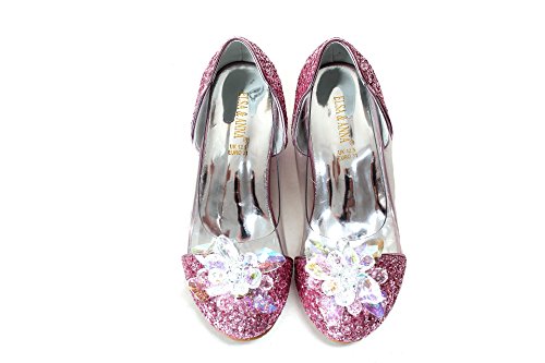 ELSA & ANNA Última Diseño Niñas Princesa Reina de Nieve Partido Zapatos Zapatos de Fiesta Sandalias PNK16-SH (PNK16-SH, Euro 24-Longitud:16.0cm)