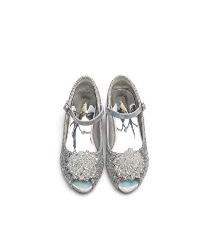 ELSA & ANNA® Última Diseño Niñas Princesa Reina de Nieve Partido Zapatos Zapatos de Fiesta Sandalias SIL24-SH (24 EU)