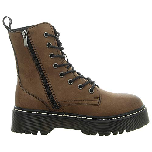 EMMSHU Cardy Botas Marrones para Mujer, Marrón, 39 EU