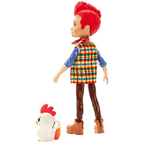 Enchantimals-Redward Rooster Muñeca con Mascota Cluck, multicolor (Mattel GJX39)