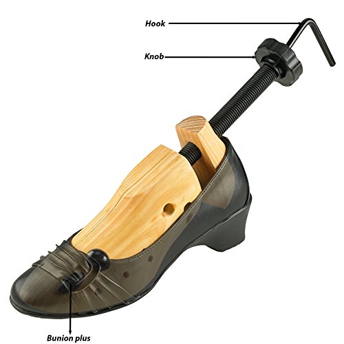 Ensanchador de zapatos de madera profesional, madera de árbol para zapatos de lujo para hombres o mujeres, grande, 1 par.