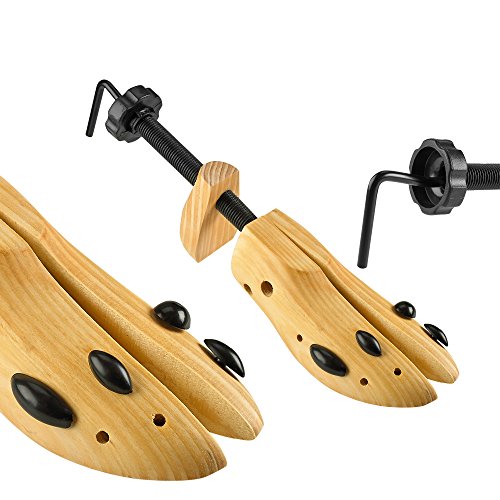 Ensanchador de zapatos de madera profesional, madera de árbol para zapatos de lujo para hombres o mujeres, grande, 1 par.