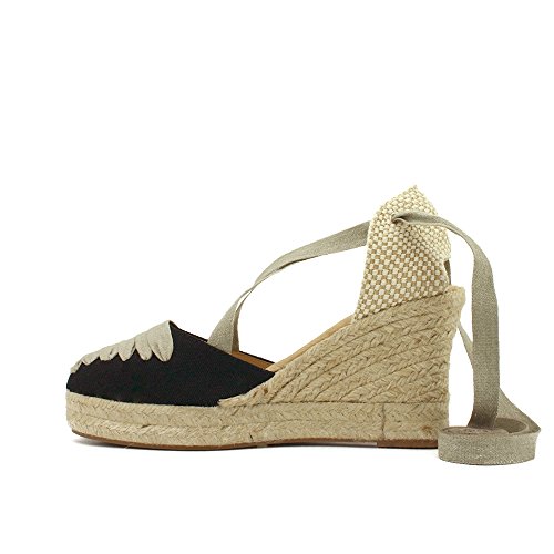 Esparto Cuña Alta 7 Cuerdas Cintas (37, Negro)