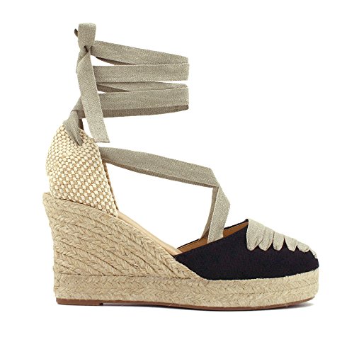 Esparto Cuña Alta 7 Cuerdas Cintas (40, Negro)