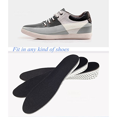 ESPFREE Plantillas de elevación del talón EVA aumento de altura Plantillas de calzado elevador Inserciones de calzado deportivo para hombres Mujeres (L1 (4.2 cm for men))