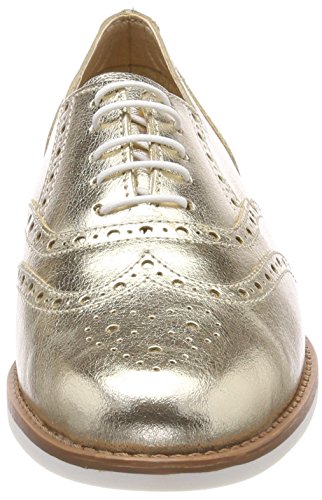 ESPRIT Aida Met Lu, Zapatos de Cordones Oxford Mujer, Dorado (Gold), 39 EU
