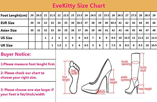 EveKitty Mujer Moda Tacón Medio Bomba Tira Vertical Fiesta Zapatos Bicolor Verano Zapatos Hebilla Huase Talla 44 Asiática