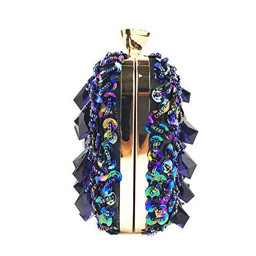 EVEOUT Embrague Deslumbrante con Brillo Deslumbrante de la Dama, Bolso de Noche con Incrustaciones de Cristales de Novias Nobles Para la Fiesta de Bodas
