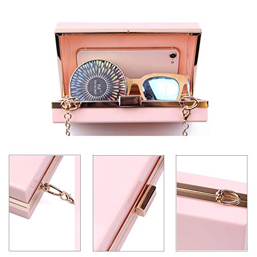 EVEOUT Mujeres Acrílico Moda Transparente Embragues de la Noche Caja Transparente Bolso de la Jalea de la Cruz del Cuerpo del Bolso del Monedero de Las Señoras Regalo