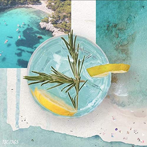 F de Formentera - Ginebra Premium de Sabor Refrescante, con Notas del Mediterráneo, Herbales y Frutales, Aroma Intenso, Perfecta para Regalar, Botella de 70cl