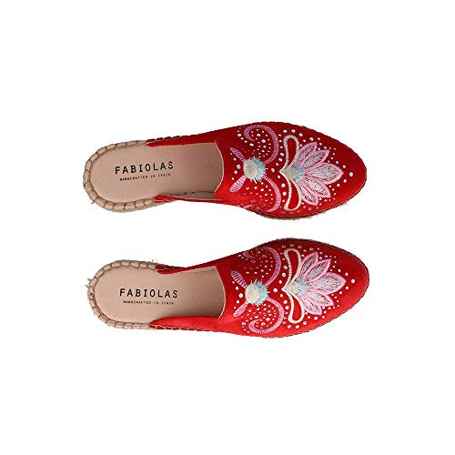 FABIOLAS HANDCRAFTED IN SPAIN BY CALZADOS ZEL´S Alpargata babucha serraje - Fuego, 39, FRESH, BABUCHAS