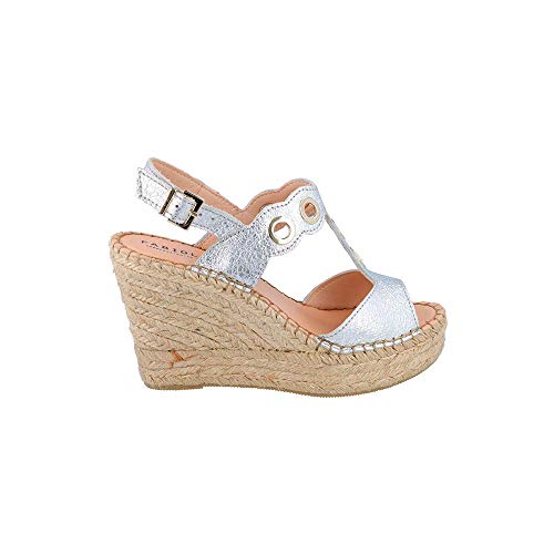 FABIOLAS HANDCRAFTED IN SPAIN BY CALZADOS ZEL´S Alpargata cuña sunny - Plata, 38, FRESH, CUÑA