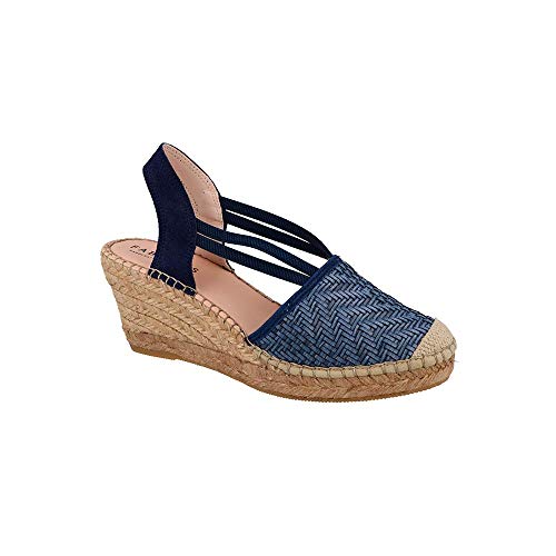 FABIOLAS HANDCRAFTED IN SPAIN BY CALZADOS ZEL´S Alpargata cuña tesa - Marino, 39, FIT, CUÑA