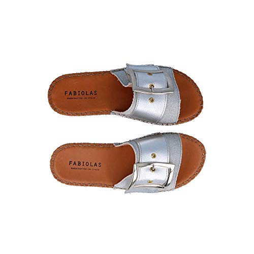 FABIOLAS HANDCRAFTED IN SPAIN BY CALZADOS ZEL´S Alpargata sandalia dorota - Gris, 42, FRESH, SANDALIA