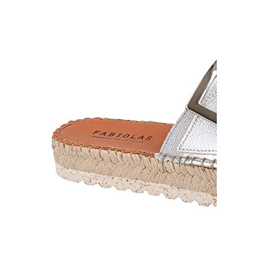 FABIOLAS HANDCRAFTED IN SPAIN BY CALZADOS ZEL´S Alpargata sandalia dorota - Gris, 42, FRESH, SANDALIA