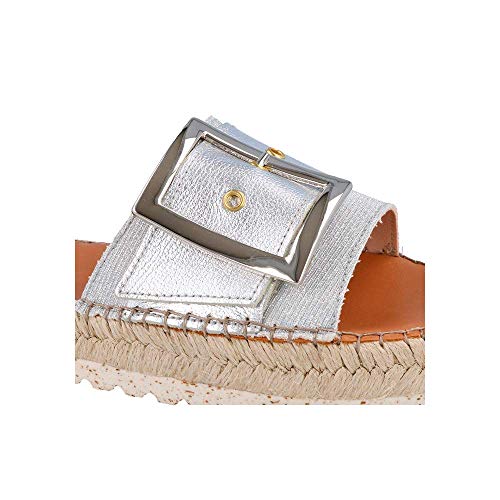 FABIOLAS HANDCRAFTED IN SPAIN BY CALZADOS ZEL´S Alpargata sandalia dorota - Gris, 42, FRESH, SANDALIA