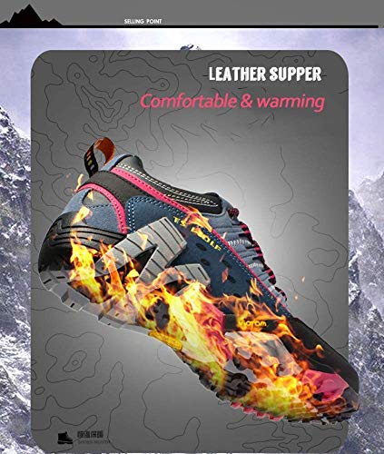 FACAI Otoño Invierno Hombres Zapatos De Senderismo Marca Deportes Al Aire Libre para Hombres Trekking Botas De Montaña Zapatos Deportivos De Escalada Impermeables,Yellow-42