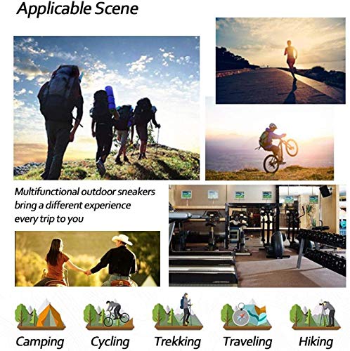 FACAI Otoño Invierno Hombres Zapatos De Senderismo Marca Deportes Al Aire Libre para Hombres Trekking Botas De Montaña Zapatos Deportivos De Escalada Impermeables,Yellow-42