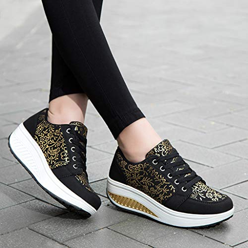 FAMILIZO Zapatillas Mujer Running Zapatillas Deportivas De Mujer Sneakers Women Primavera Casual Cordón Up Transpirable Deporte Running Plataforma Zapatillas Zapatos