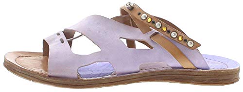 FB Fashion Boots A.S.98 534061 Airsteps - Sandalias de piel con correa (incluye desodorante para zapatos), color Morado, talla 37 EU