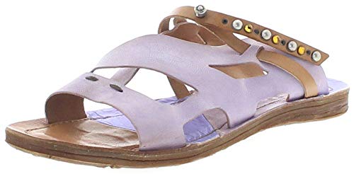 FB Fashion Boots A.S.98 534061 Airsteps - Sandalias de piel con correa (incluye desodorante para zapatos), color Morado, talla 37 EU