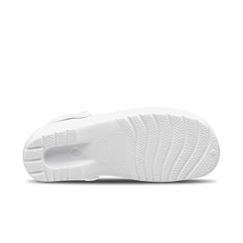 Feliz Caminar Flotantes Gruyere, Zueco Sanitario, Blanco, 38 EU