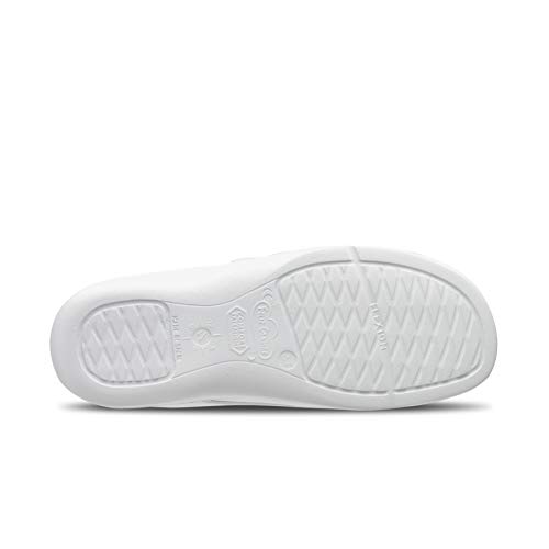 Feliz Caminar - Zapato Laboral Comodón Velcro Blanco, 41