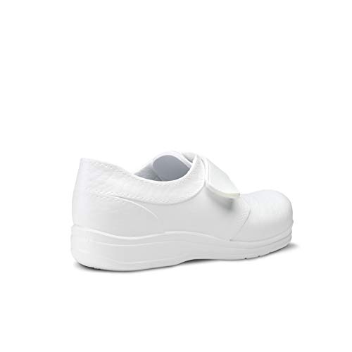 Feliz Caminar - Zapato Sanitario Flotantes Velcro Blanco, 42