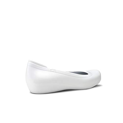 Feliz Caminar - Zapatos Manoletina Blanco, 38