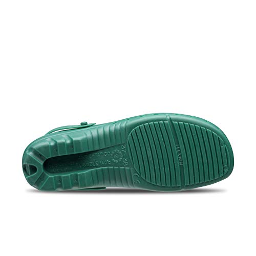 Feliz Caminar - Zuecos Quirófano Técnico Verde, 38