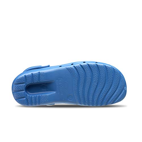 Feliz Caminar - Zuecos Sanitarios Flotantes, Azul Eléctrico, 37 EU