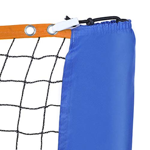 Femor Red de Tenis Bádminton Portátil Desplegable Ajustable, Red para Voleibol para el Interior o al Aire Libre, con Soporte y Bolsa, Altura Ajustable 107/120/155 cm, Fácil Instalación