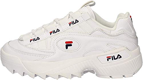 Fila D-Formation Wmn 5cm00514-125, Zapatillas Unisex Adulto, Triple White, 38 EU
